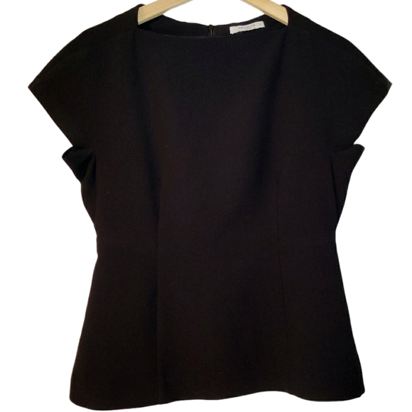 MM Lafleur Tops - MM Lafleur Structured Knit Short Sleeve Blouse